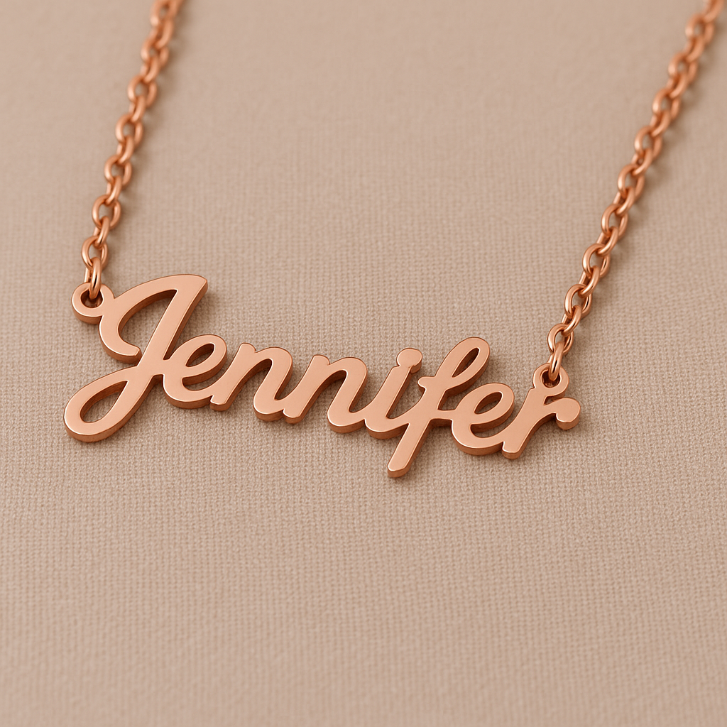 Custom Gold Name Necklace – Stainless Steel Jewelry for Women