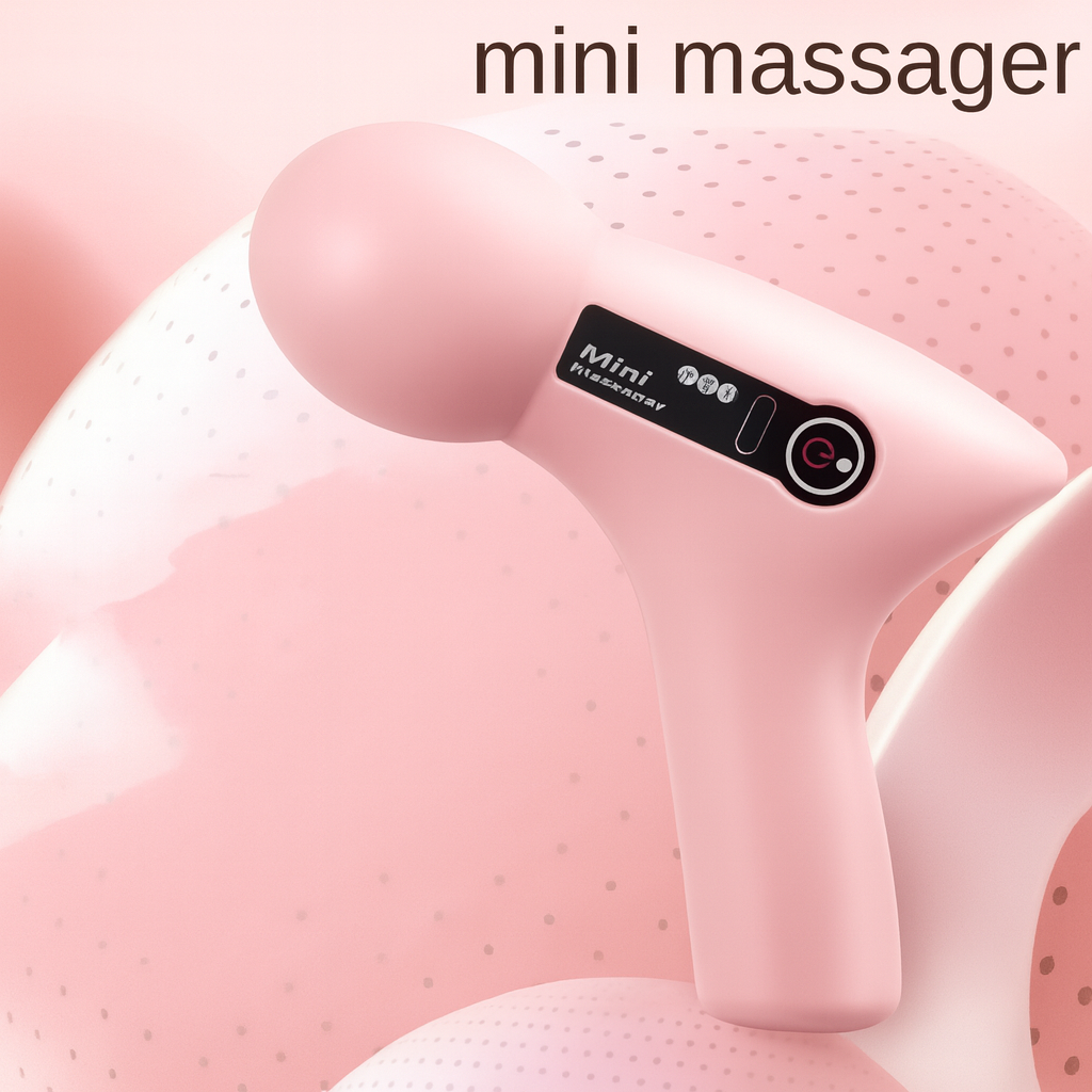 Portable LCD Muscle Massage Gun – 6 Heads Electric Fascia Massager