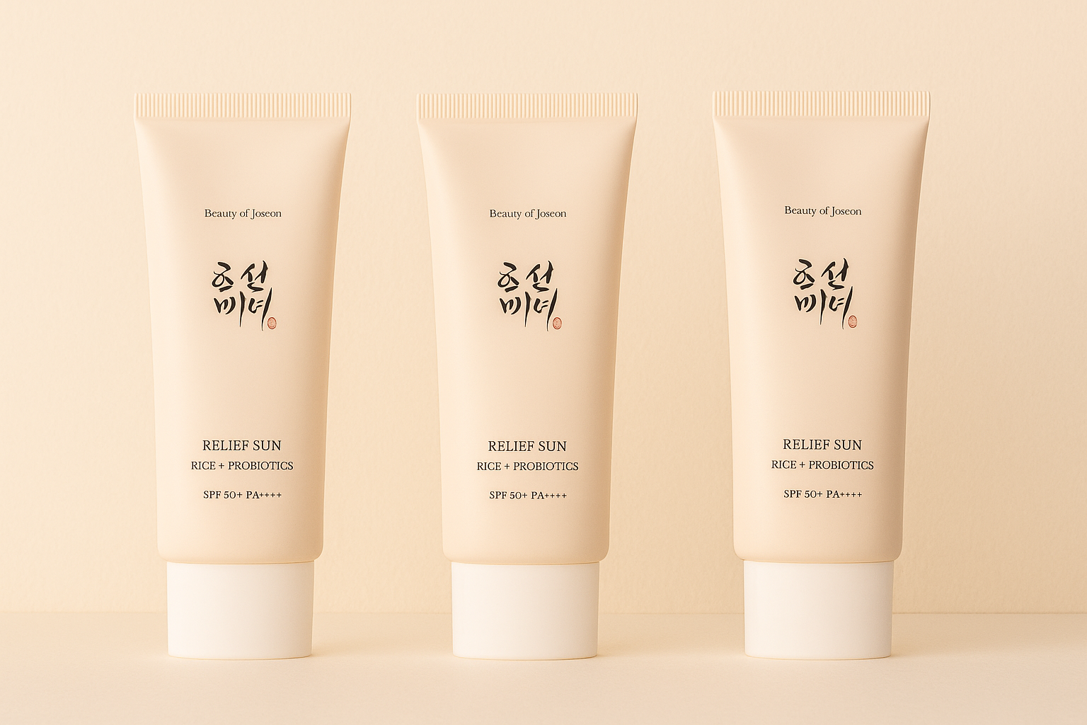Korean Rice Probiotics Sunscreen SPF50+ – Whitening & UV Protection