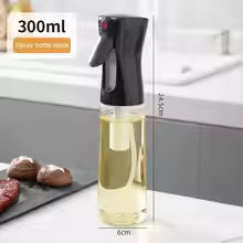 Olive Oil Spray Bottle – 200/300/500ML, Refillable Kitchen Dispenser for Cooking & Air Fryer