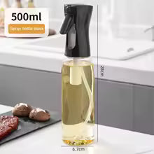 Olive Oil Spray Bottle – 200/300/500ML, Refillable Kitchen Dispenser for Cooking & Air Fryer