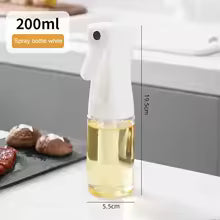 Olive Oil Spray Bottle – 200/300/500ML, Refillable Kitchen Dispenser for Cooking & Air Fryer