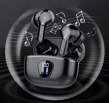 Wireless Earbuds HiFi Stereo Bluetooth 5.3 Headphones – Noise Cancelling, 48H Playtime, LED Display, Waterproof Earphones