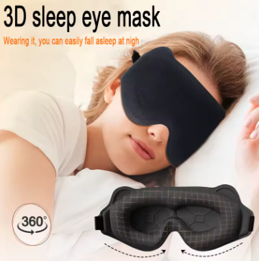 3D Sleep Eye Mask – Soft Memory Foam & No Eye Pressure