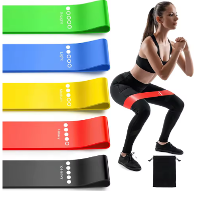 TPE Resistance Bands Fitness Set – Elastic Loop Bands for Strength Training, Yoga, and Home Workouts