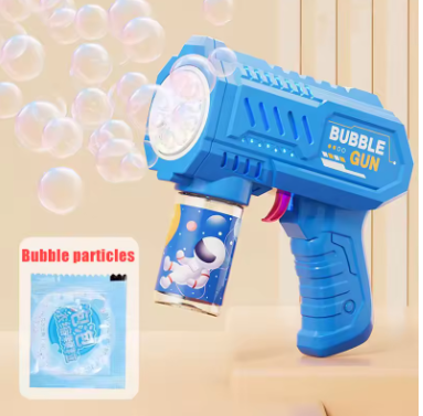 Automatic Bubble Gun – Rocket-Style Bubble Machine with Bubble Liquid for Kids Outdoor Fun
