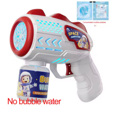Automatic Bubble Gun – Rocket-Style Bubble Machine with Bubble Liquid for Kids Outdoor Fun