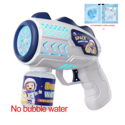 Automatic Bubble Gun – Rocket-Style Bubble Machine with Bubble Liquid for Kids Outdoor Fun