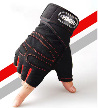 Shockproof Gym Gloves for Men & Women – Fitness, Weight Lifting, Bodybuilding & Cycling Gloves with Wrist Support