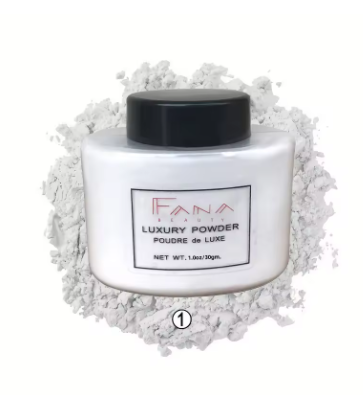 4-Color Luxury Loose Face Powder – Oil-Control & Foundation Setting