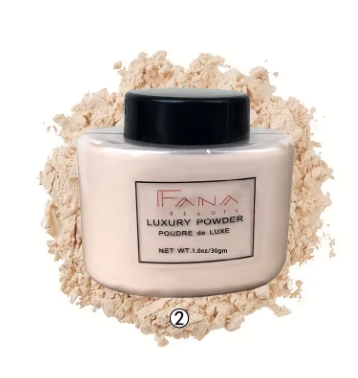 4-Color Luxury Loose Face Powder – Oil-Control & Foundation Setting