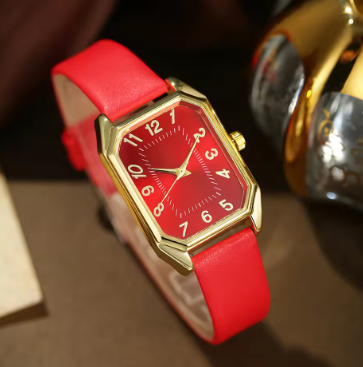 Luxury Women's Square Watch – Classic Quartz Wristwatch