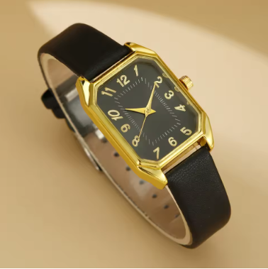 Luxury Women's Square Watch – Classic Quartz Wristwatch