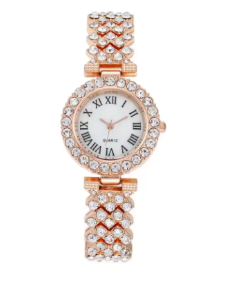 Women's Casual Quartz Watch – Roman Dial Luxury Design