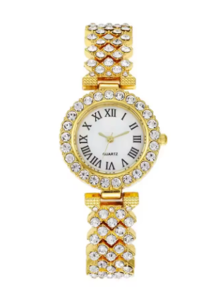 Women's Casual Quartz Watch – Roman Dial Luxury Design