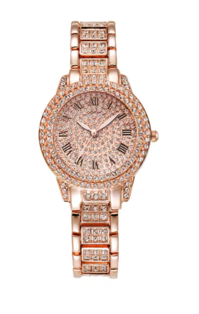 Women's Casual Quartz Watch – Roman Dial Luxury Design