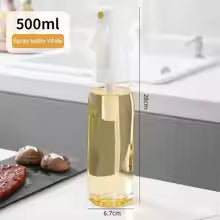 Olive Oil Spray Bottle – 200/300/500ML, Refillable Kitchen Dispenser for Cooking & Air Fryer